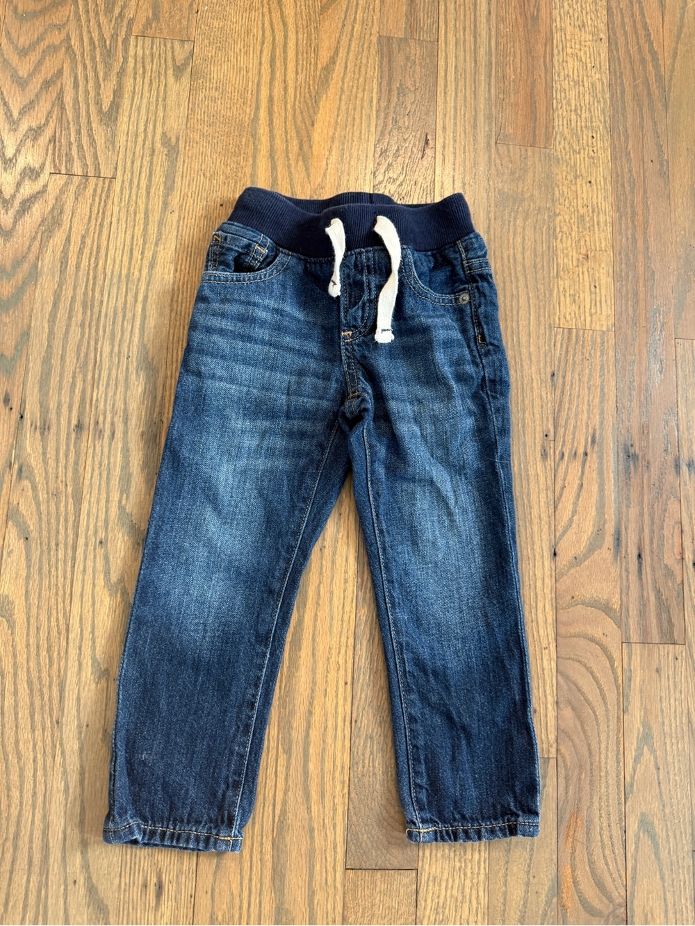 GAP Boys Navy Knit-Waist Dark Blue Denim jeans